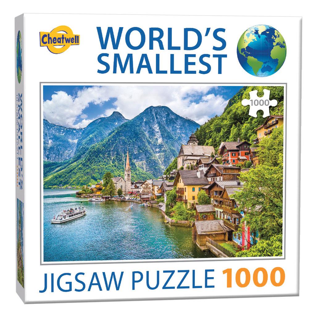 World's Smallest Jigsaw Puzzle -  Hallstatt (1000 Pieces) NEW BUT BOX NOT SEALED
