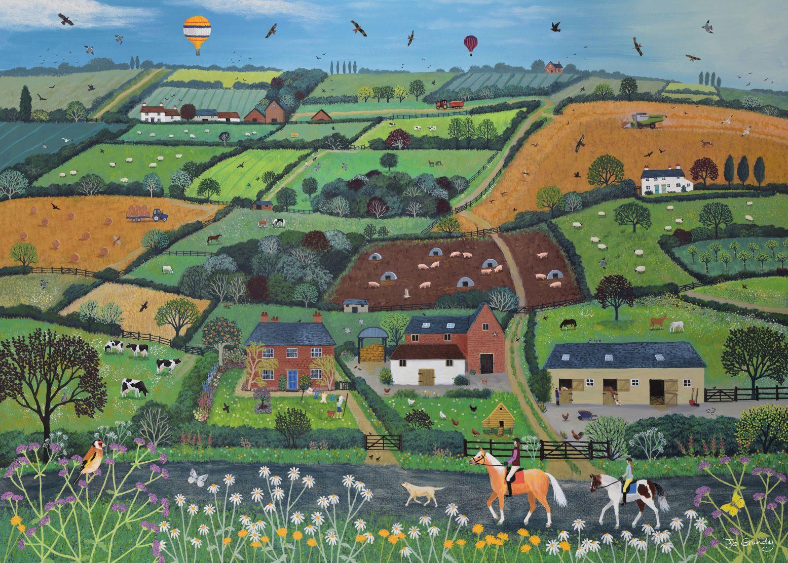 Otter House Farm Fields Jigsaw Puzzle (1000 Pieces)