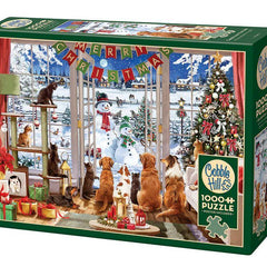Cobble Hill Christmas Visitors Jigsaw Puzzle (1000 Pieces)