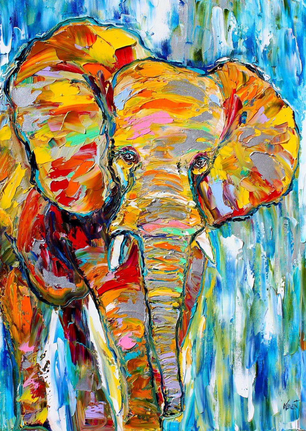 Enjoy Colorful Elephant Jigsaw Puzzle (1000 Pieces)