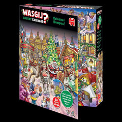 Wasgij Advent Calendar Reindeer Rumpus! Jigsaw Puzzles (24 x 54 Pieces)