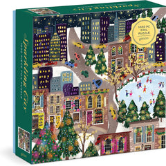 Galison Sparkling City, Joy Laforme Foil Jigsaw Puzzle (1000 Pieces)