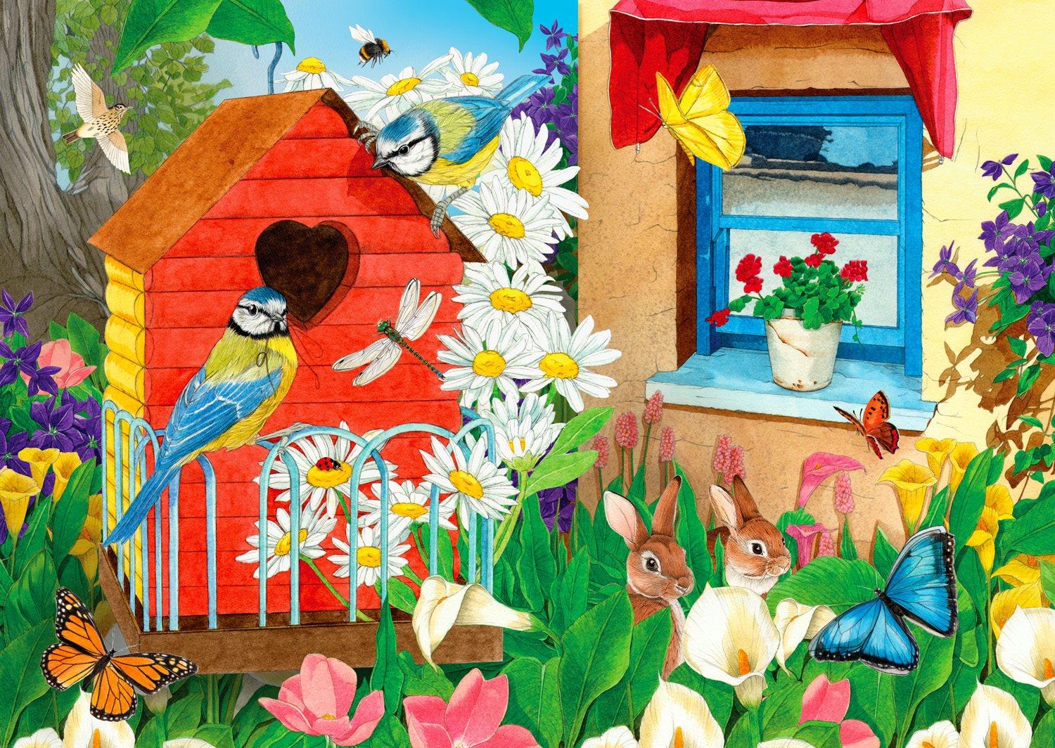 Enjoy Birdhouse Garden Jigsaw Puzzle (1000 Pieces)