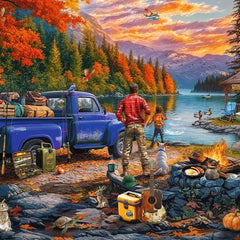 Ravensburger Sunset Lake Jigsaw Puzzle (300 XL Extra Large Pieces) DAMAGED BOX