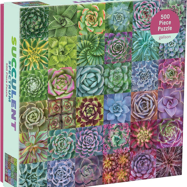 Galison Succulent Spectrum Jigsaw Puzzle (500 Pieces)