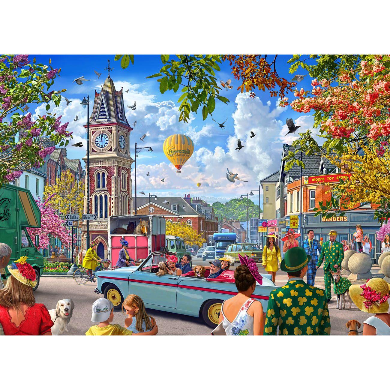Gibsons Off to the Races at Newmarket Jigsaw Puzzle (1000 Pieces)