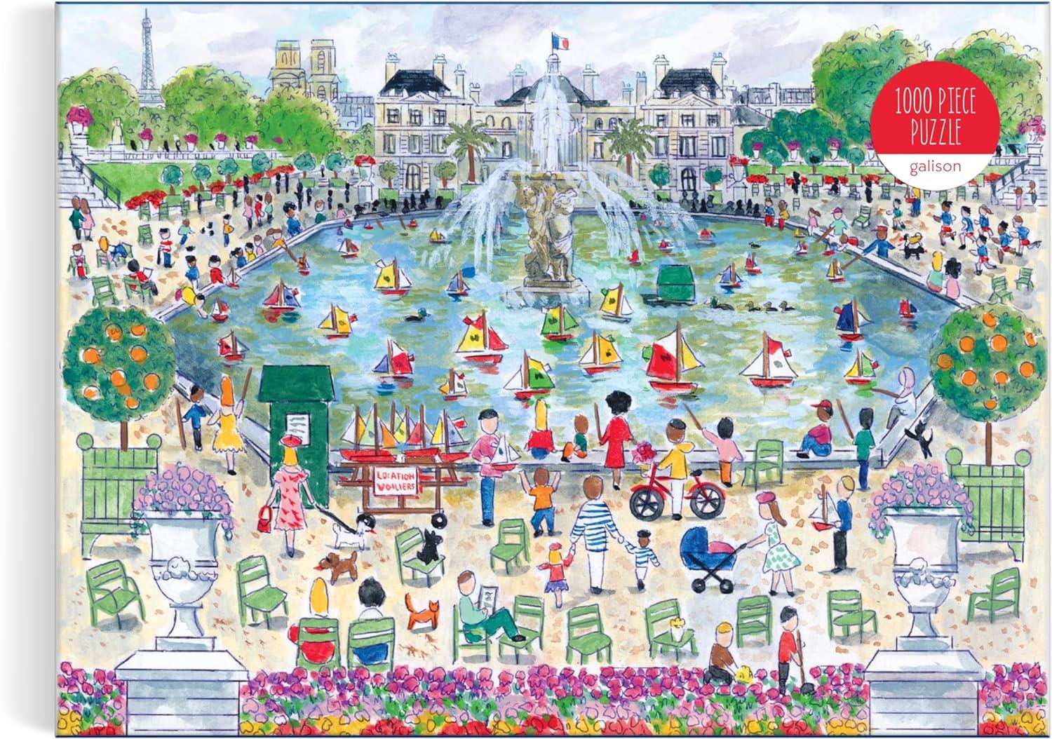 Galison Springtime in Paris, Michael Storrings Jigsaw Puzzle (1000 Pieces) DAMAGED BOX