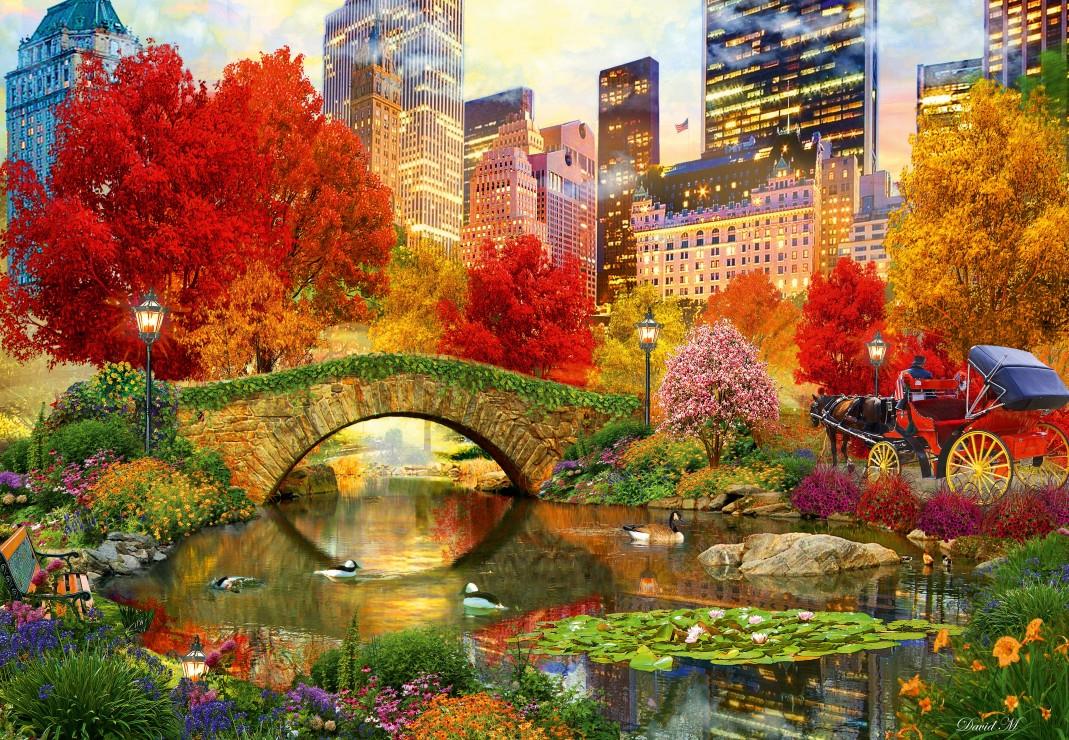Bluebird Central Park NYC Jigsaw Puzzle (1000 Pieces)