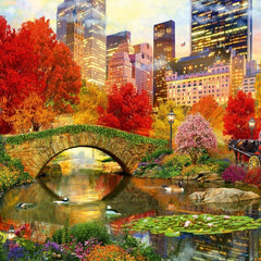 Bluebird Central Park NYC Jigsaw Puzzle (1000 Pieces)