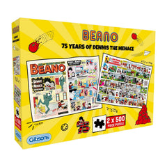 Gibsons 75 Years of Dennis the Menace Jigsaw Puzzles (2 x 500 Pieces)