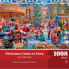 Falcon Deluxe Advent Calendar Christmas Comes to Town Jigsaw Puzzles