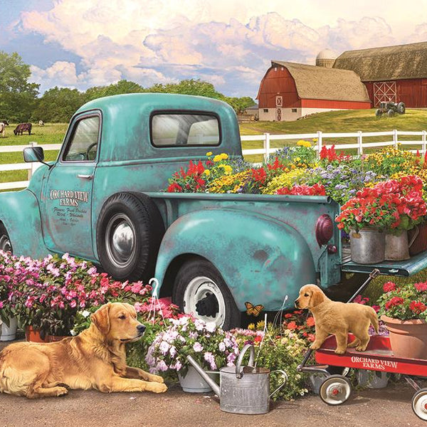 Cobble Hill Flower Truck Jigsaw Puzzle (1000 Pieces)