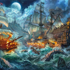 Clementoni Pirates Battle Jigsaw Puzzle (1000 Pieces)