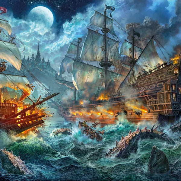 Clementoni Pirates Battle Jigsaw Puzzle (1000 Pieces)