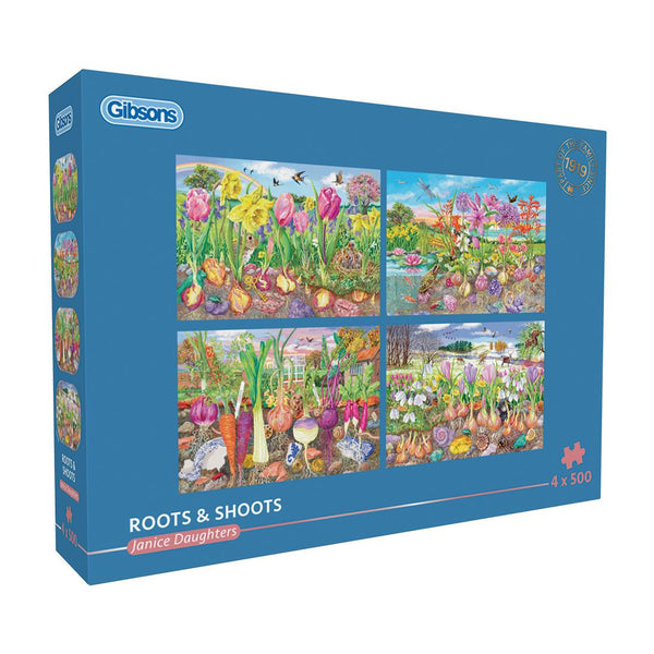 Gibsons Roots and Shoots Jigsaw Puzzle (4 x 500 Pieces)