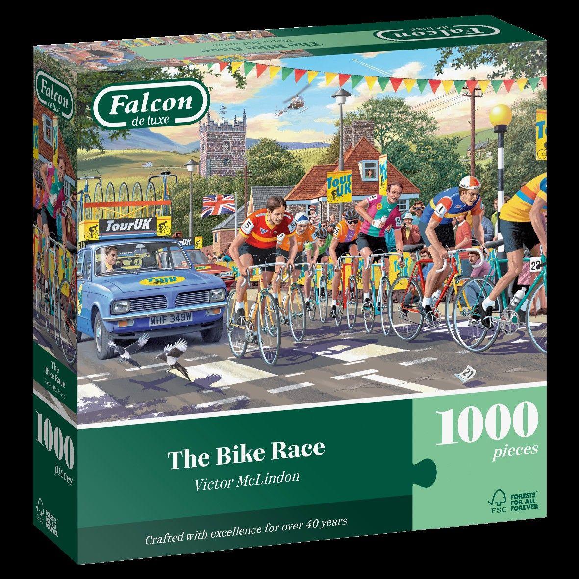 Falcon Deluxe The Bike Race Jigsaw Puzzle (1000 Pieces) DAMAGED BOX