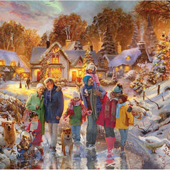 Gibsons Boxing Day Stroll Jigsaw Puzzle (500 Pieces)