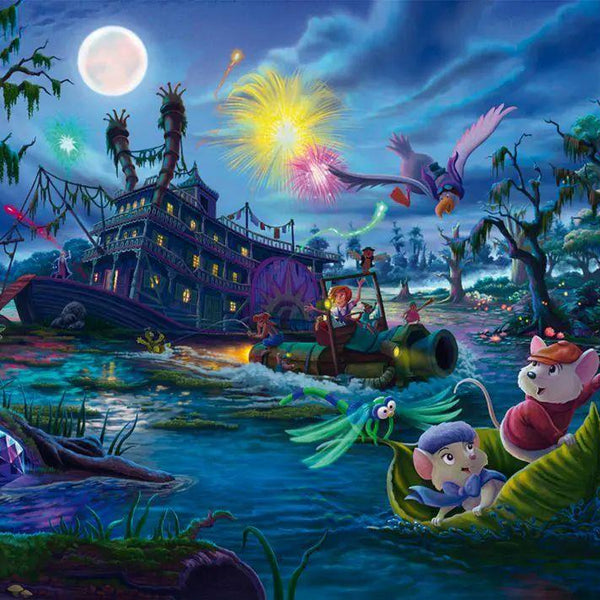 Schmidt Thomas Kinkade Disney The Rescuers Jigsaw Puzzle (1000 Pieces)