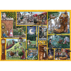 Gibsons Nursery Rhymes Through Time Jigsaw Puzzle (1000 Pieces) DAMAGED BOX