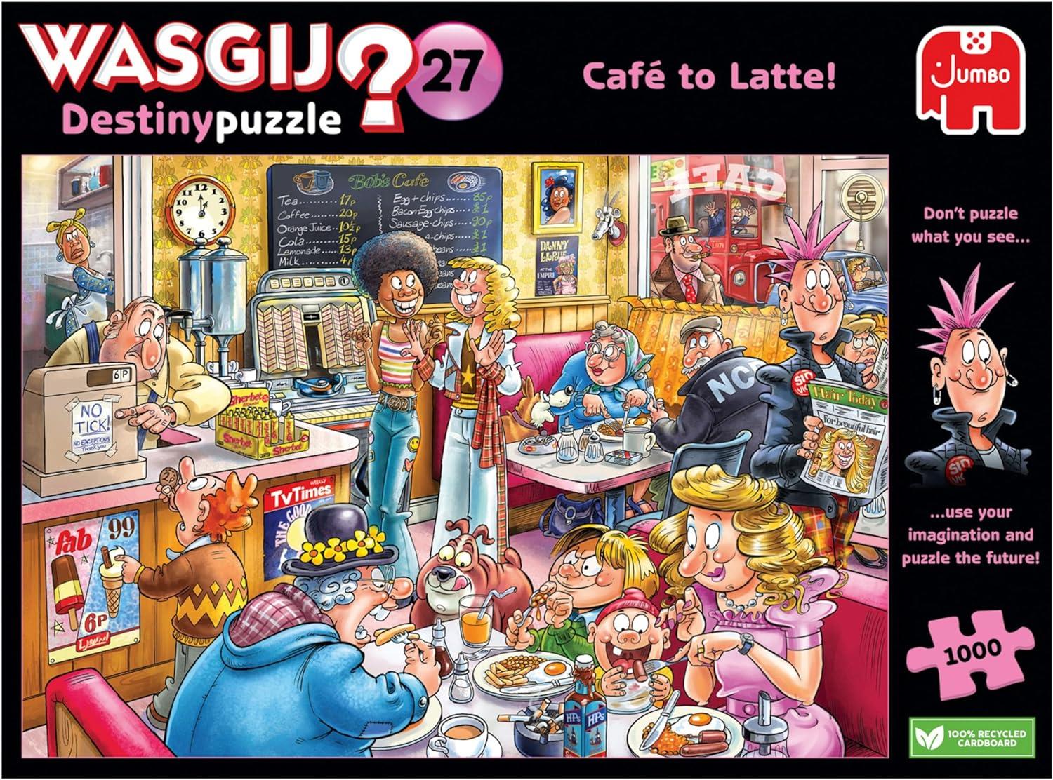 Wasgij Destiny 27 Cafe to Latte! Jigsaw Puzzle (1000 Pieces)
