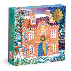Galison Home Sweet Holidays Foil Jigsaw Puzzle (500 Pieces)