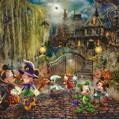 Schmidt Kinkade Disney Mickey & Minnie Halloween Fun Jigsaw Puzzle (1000 Pieces) DAMAGED