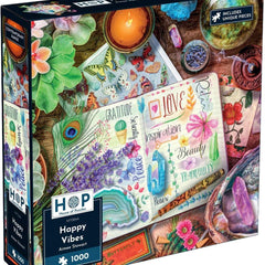House of Puzzles Happy Vibes Jigsaw Puzzle (1000 Pieces)