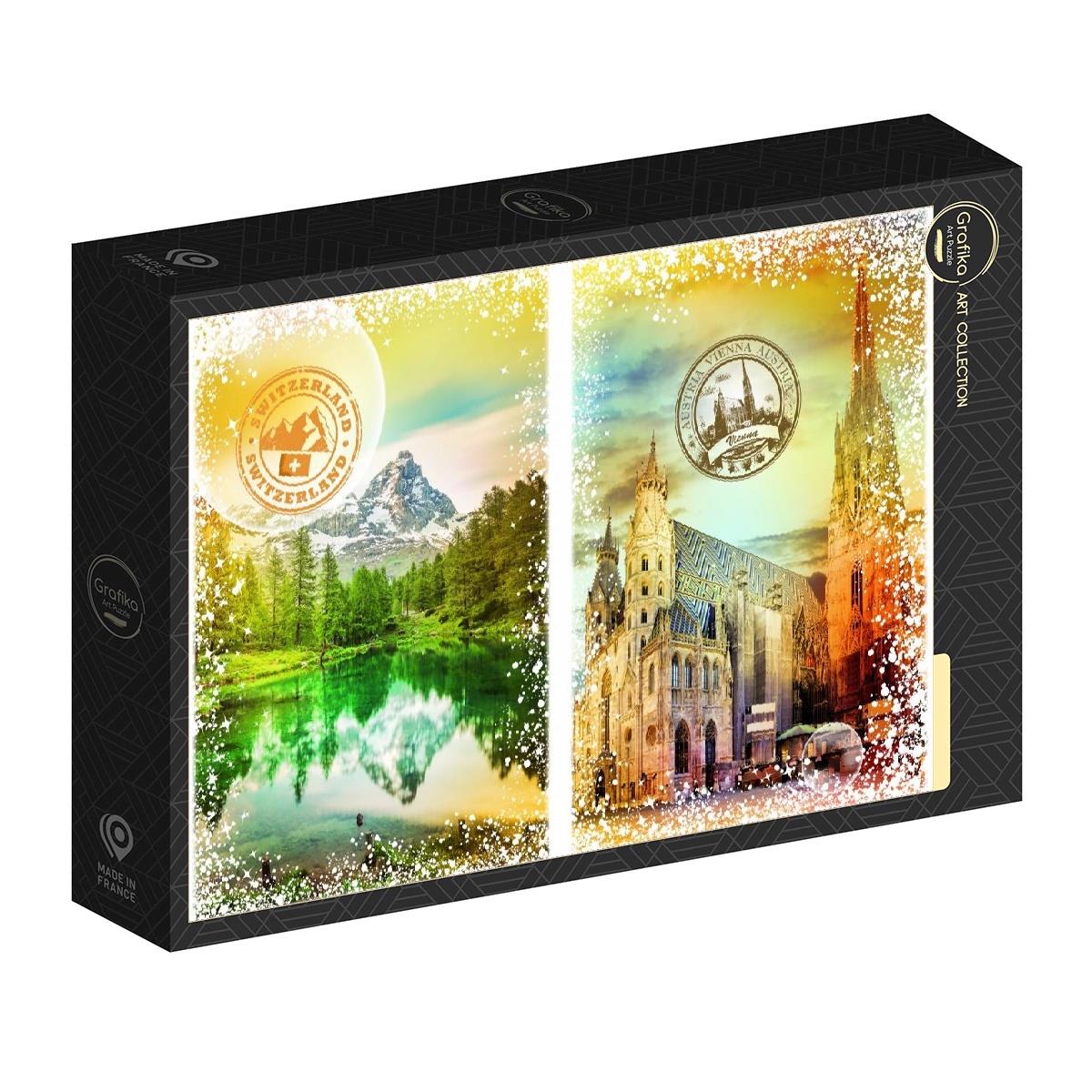 Grafika Travel around the World - Austria & Switzerland Jigsaw Puzzle (1000 Pieces)