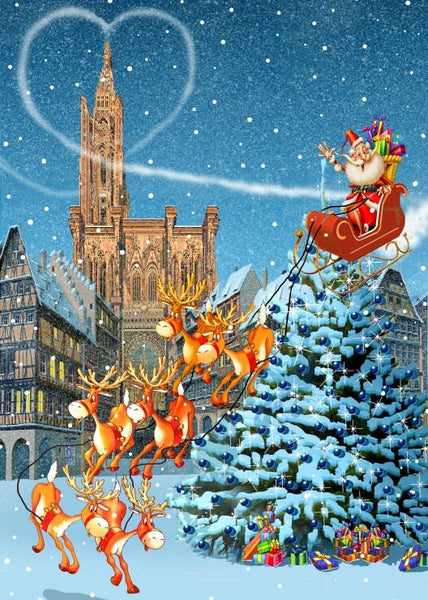 Grafika Strasbourg Cathedral at Christmas Jigsaw Puzzle (500 Pieces)