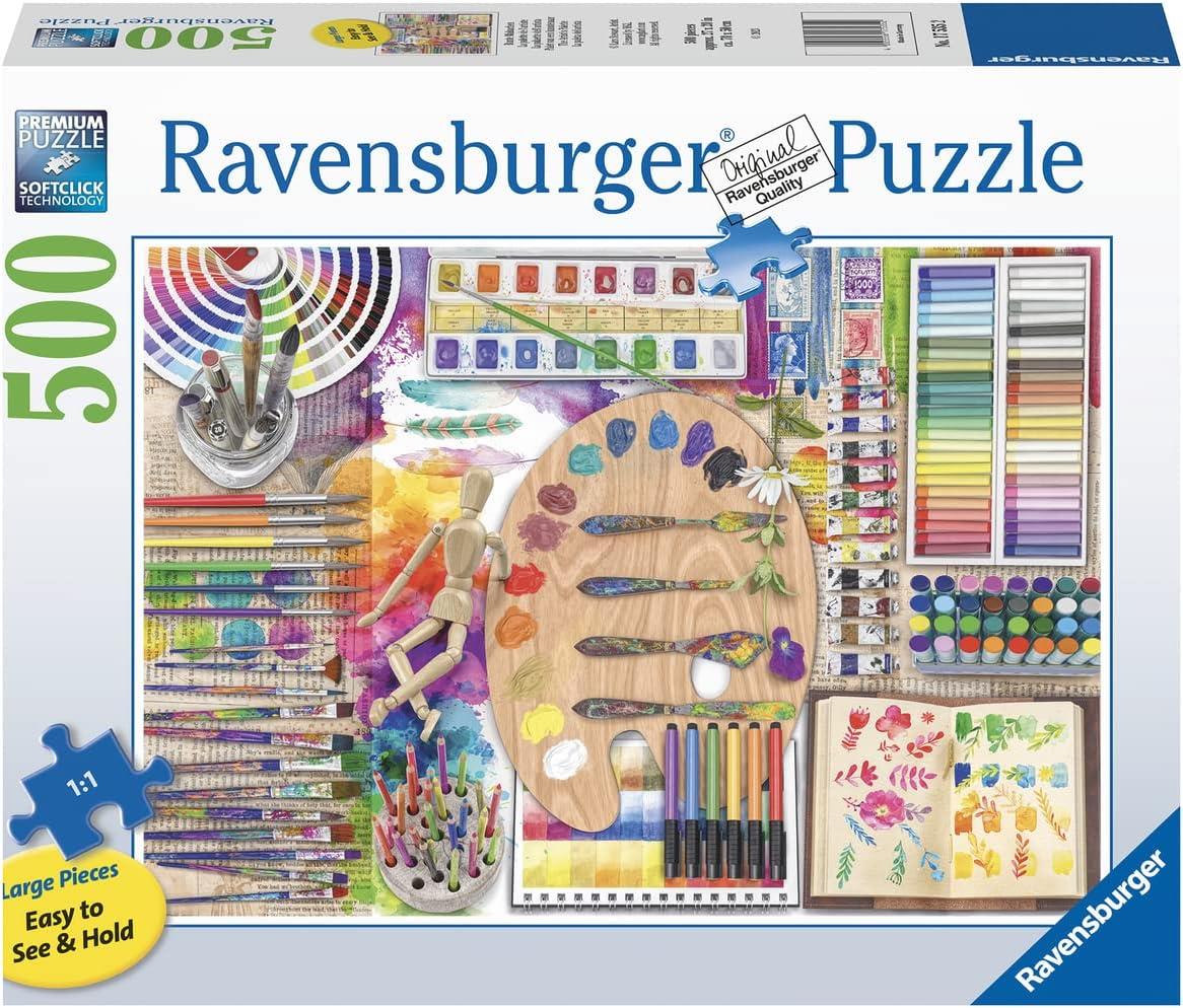 Ravensburger The Artist's Palette Jigsaw Puzzle (500 XL Pieces)
