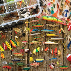 Cobble Hill Fishing Lures Jigsaw Puzzle (1000 Pieces)