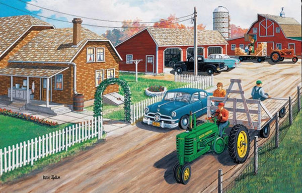 Sunsout Neighbors Helping Neighbors - Ken Zylla Jigsaw Puzzle (1000 Pieces)