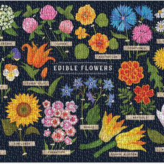 Galison Edible Flowers Jigsaw Puzzle (1000 Pieces) - DAMAGED BOX