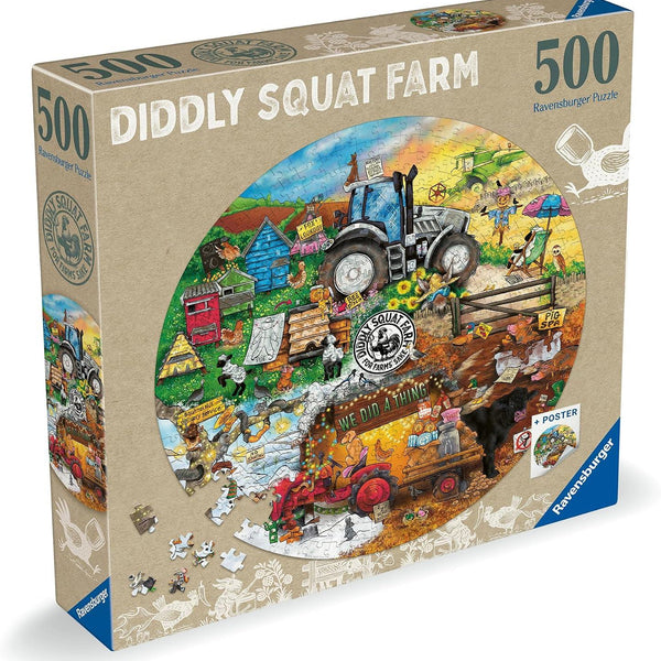 Ravensburger Diddly Squat Farm Circular Jigsaw Puzzle (500 Pieces)