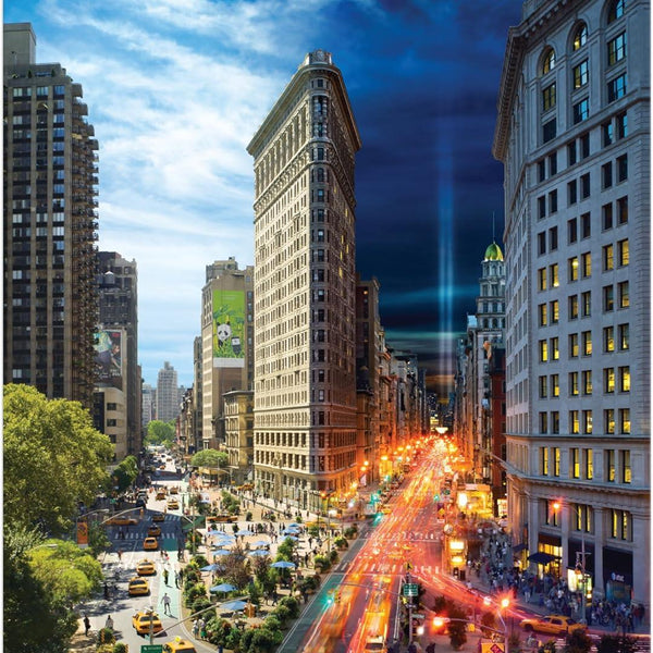 Galison Day To Night Flatiron Building, NYC Jigsaw Puzzle (1000 Pieces)