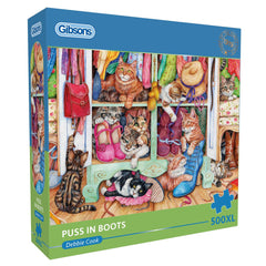Gibsons Puss in Boots Jigsaw Puzzle (500 XL Extra Large Pieces)