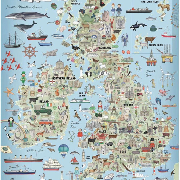 House of Puzzles The British Isles Jigsaw Puzzle (1000 Pieces)