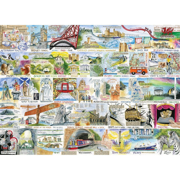 Gibsons British & Brilliant Jigsaw Puzzle (1000 Pieces)