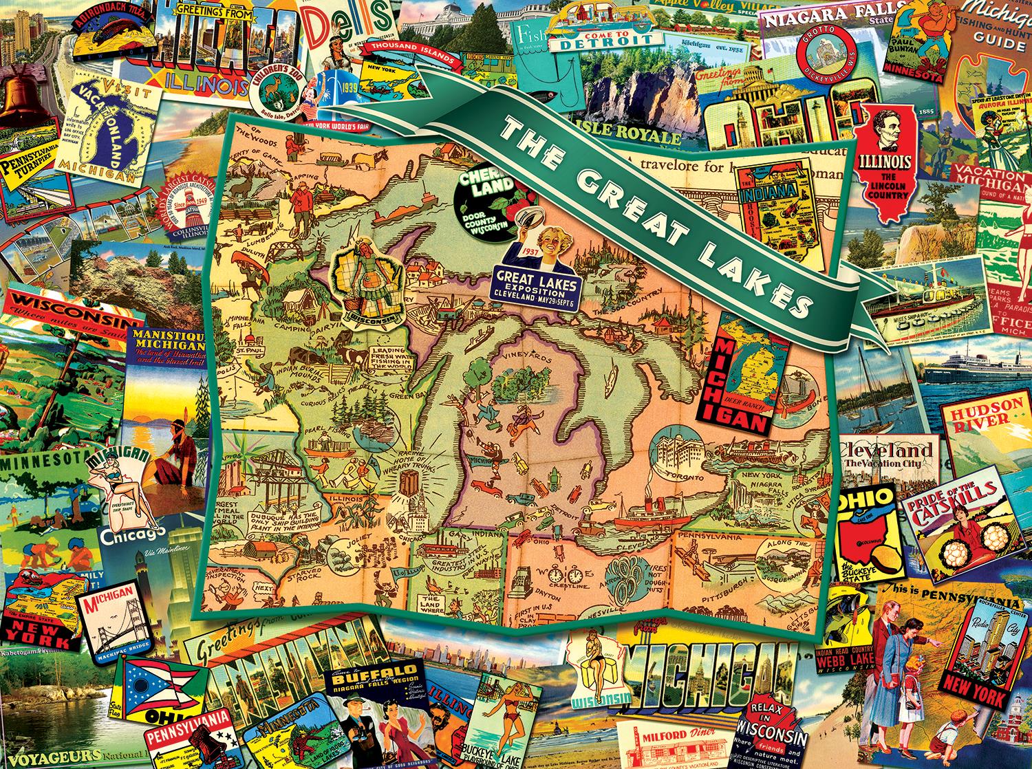 Sunsout Great Lakes - Ward Thacker Studio - Jigsaw Puzzle (1000 Pieces)