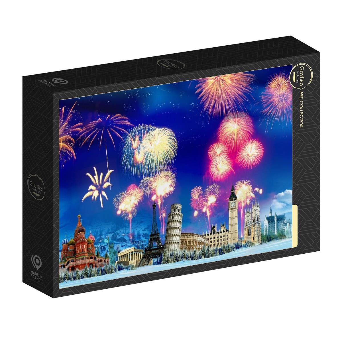 Grafika New Year's Eve Around the World Jigsaw Puzzle (500 Pieces)