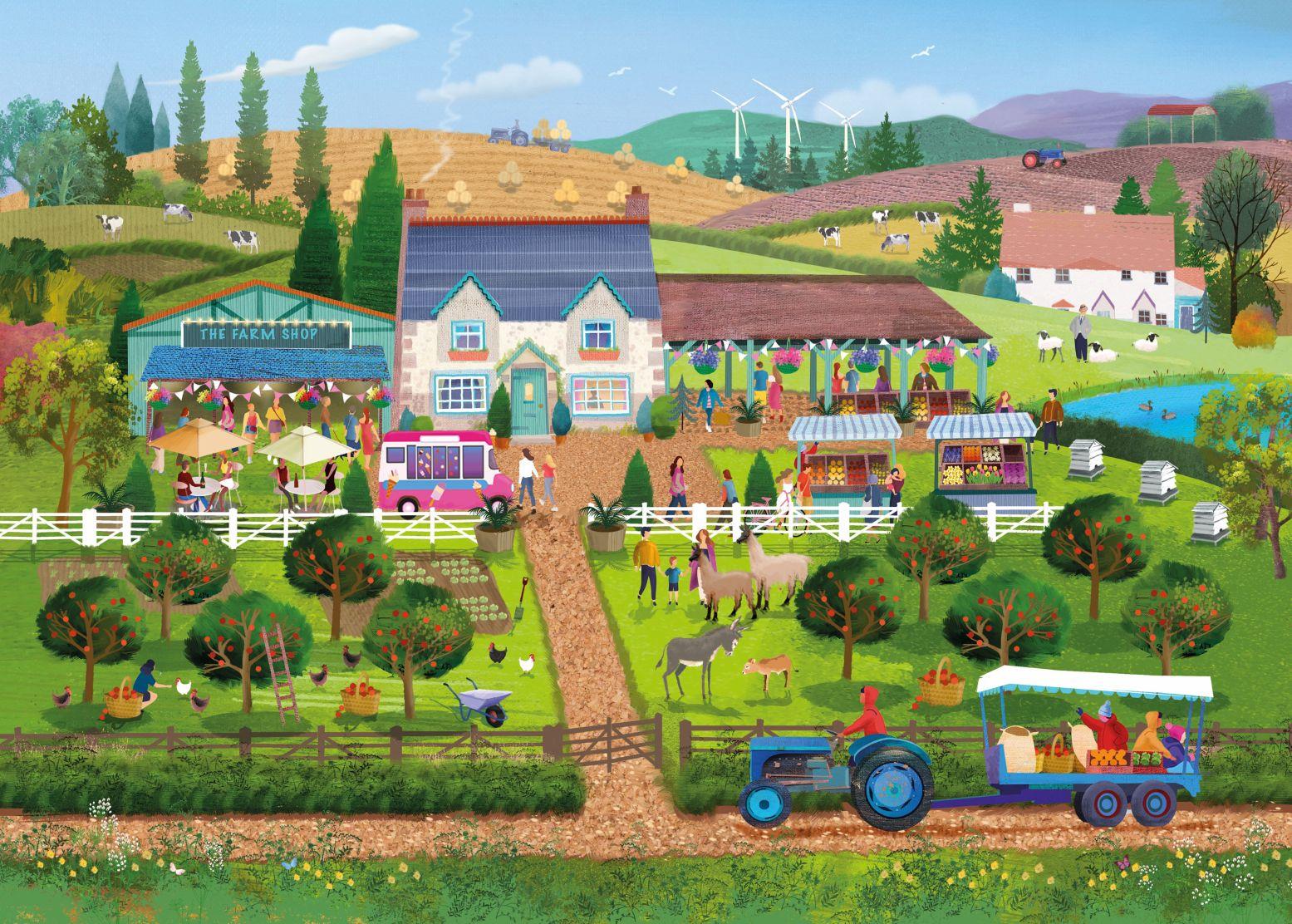 Otter House Farm Shop Fun Jigsaw Puzzle (1000 Pieces)