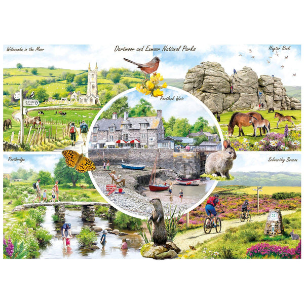 Gibsons Dartmoor & Exmoor Jigsaw Puzzle (1000 Pieces)