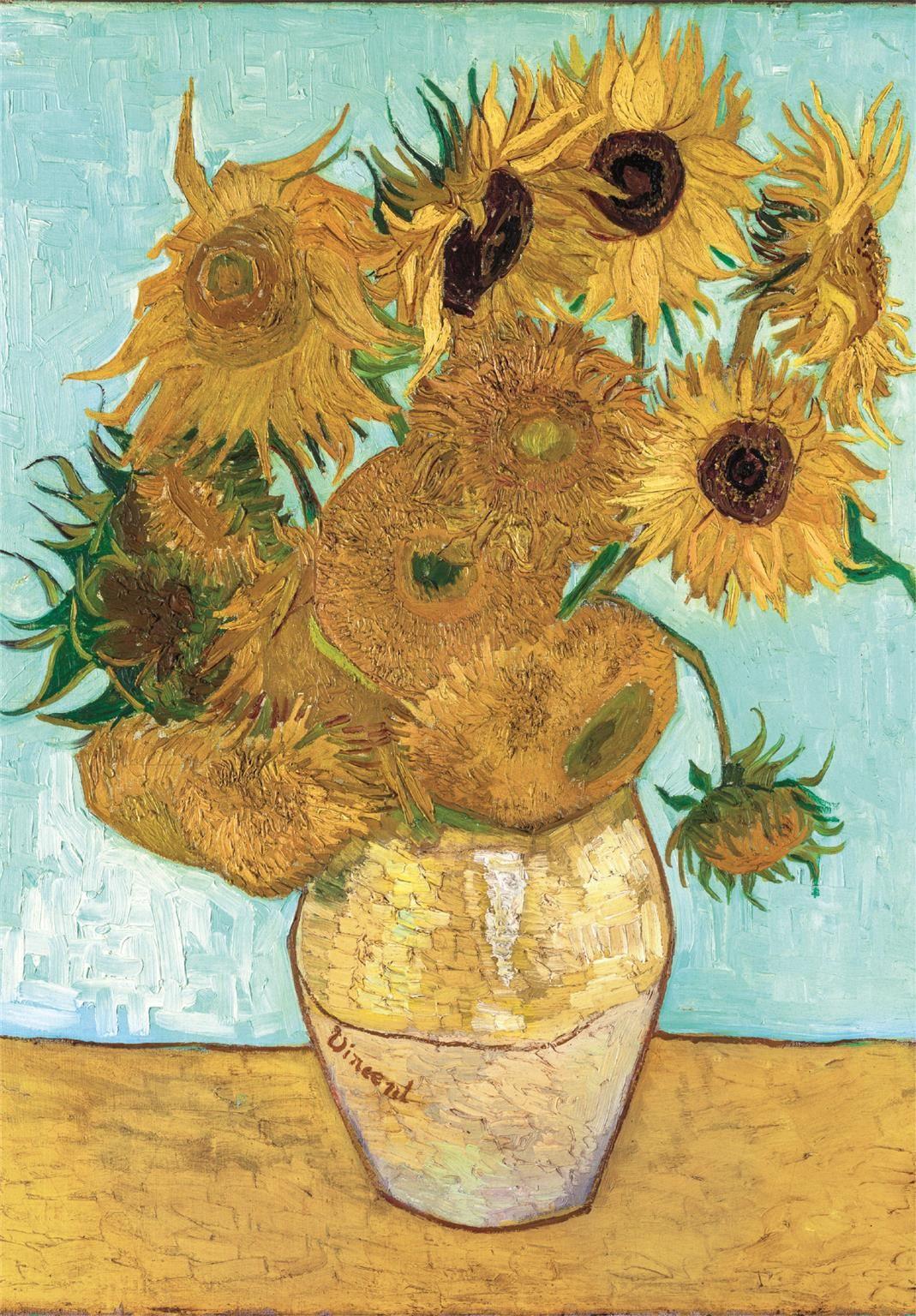 Clementoni Museum Sunflowers, Van Gogh Jigsaw Puzzle (1000 Pieces)