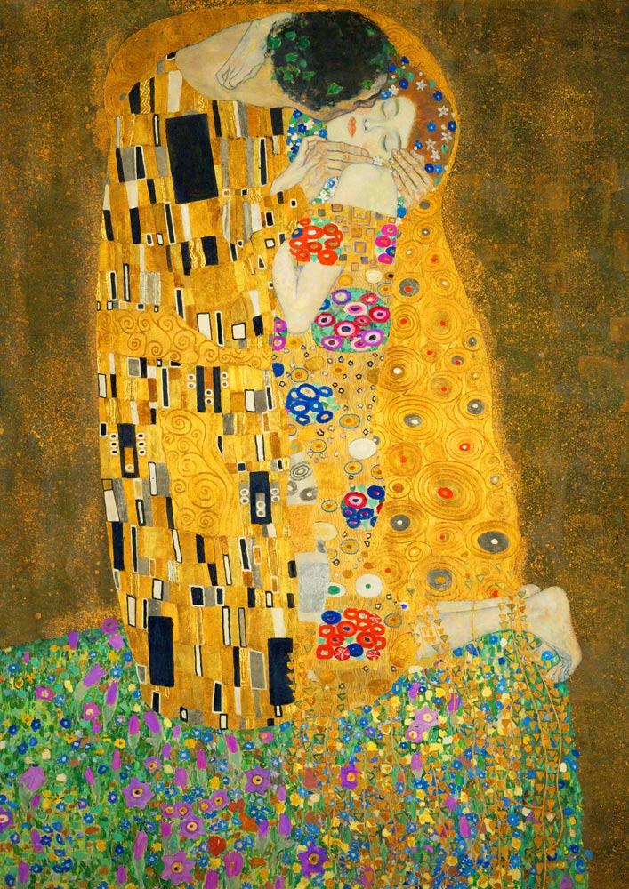 Bluebird Art Klimt - The Kiss, 1908 Jigsaw Puzzle (1000 Pieces)