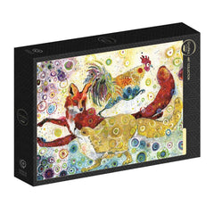 Grafika Sally Rich - Leaping Foxes Jigsaw Puzzle (500 Pieces)