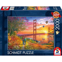 Schmidt Walking to the Golden Gate Bridge Jigsaw Puzzle (2000 Pieces)