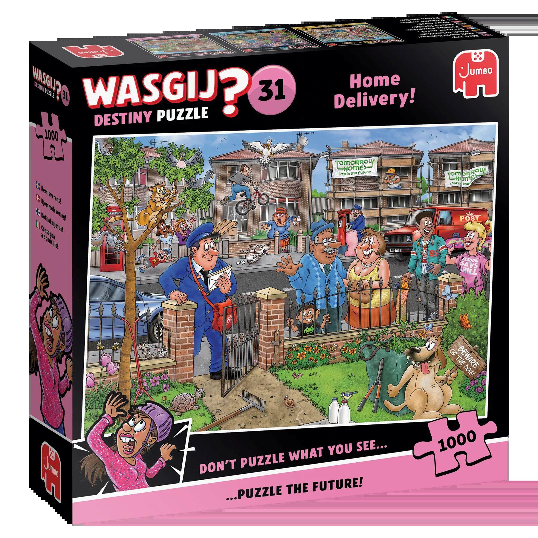 Wasgij Destiny 31 Home Delivery! Jigsaw Puzzle (1000 Pieces) DAMAGED BOX