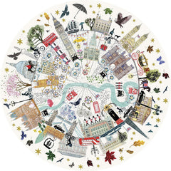 Gibsons Buildings of London Circular Jigsaw Puzzle (500 Pieces) - DAMAGED