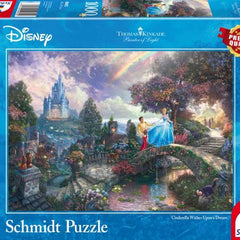 Schmidt Kinkade: Disney Cinderella Wishes Upon a Dream Jigsaw Puzzle (1000 pieces) - DAMAGED