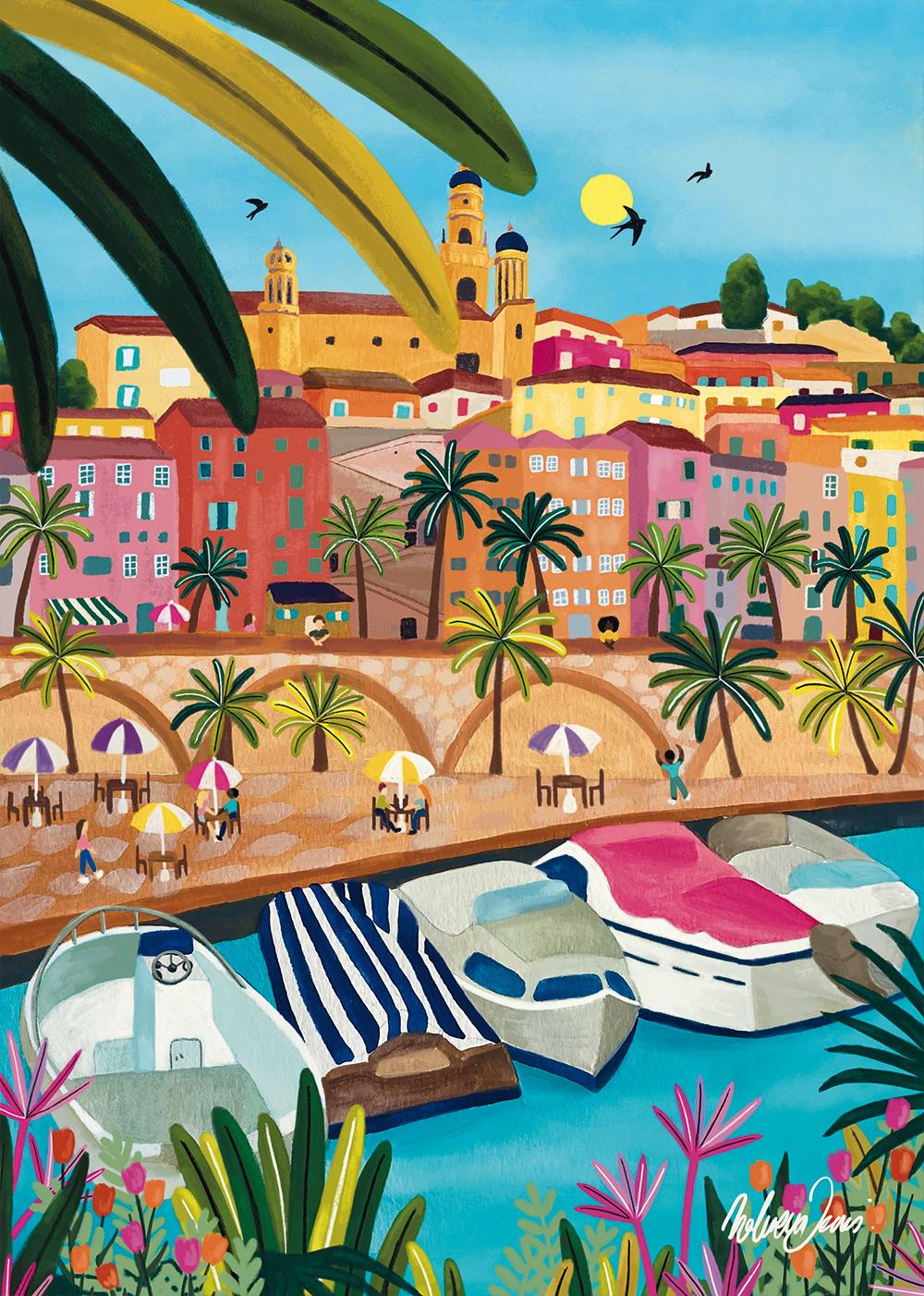 Pieces & Peace Menton Jigsaw Puzzle (1000 Pieces)